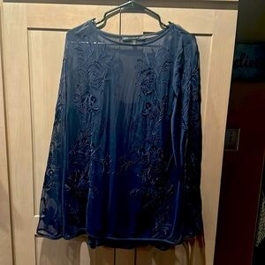 Worn once White House Black Market Sheer Blouse